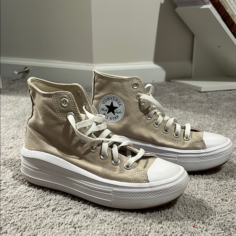 Converse Women's High-Top Sneakers - Beige